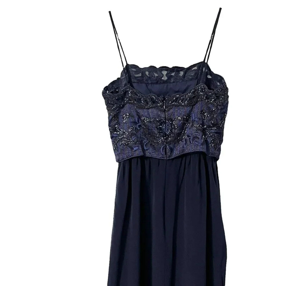 Vintage Richilene for Saks 5th Avenue Beaded Two Piece Dress and Bolero Size 10